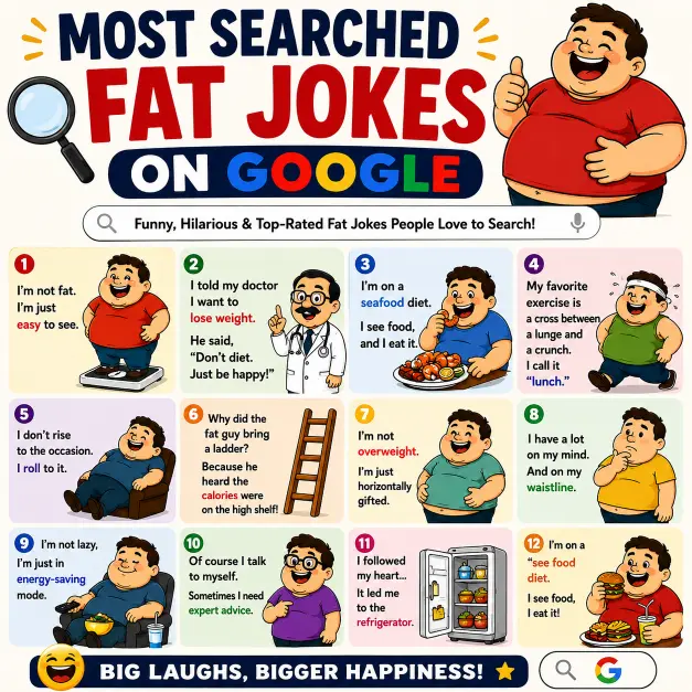  Most Searched Fat Jokes on Google