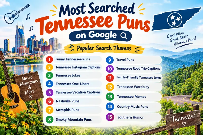 Most Searched Tennessee Puns on Google