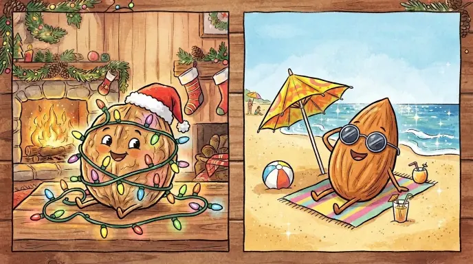 Seasonal Nut Puns (Holidays, Summer, Winter)