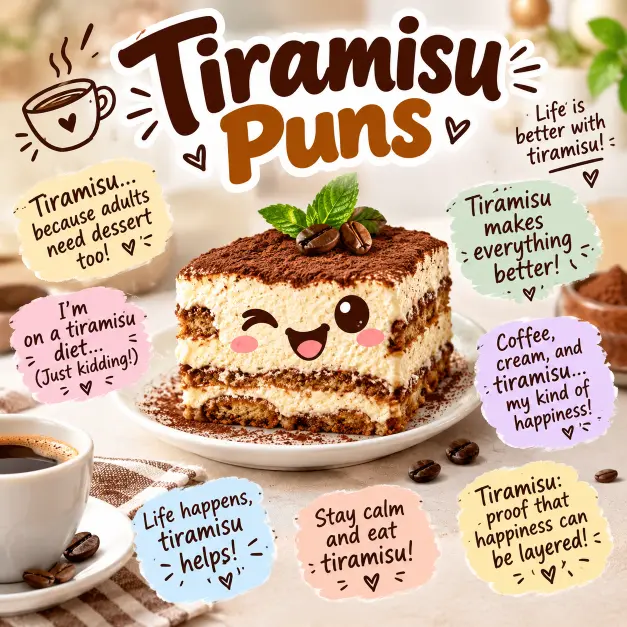 Tiramisu Puns